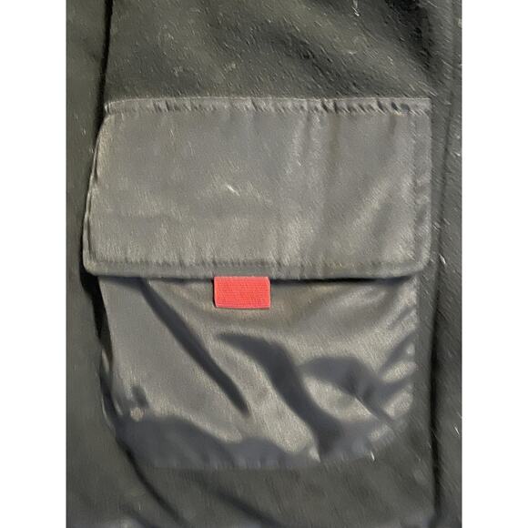 Larry Levine Down Jacket Womens Small Black Puffer Fleece Lined Zip Coat - Picture 7 of 15